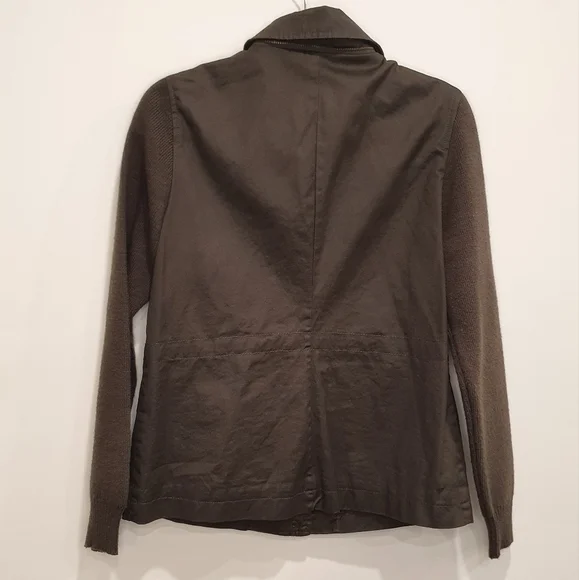 Tommy Hilfiger Barbour-style barn jacket with detachable cape, green, size med - Picture 6 of 7